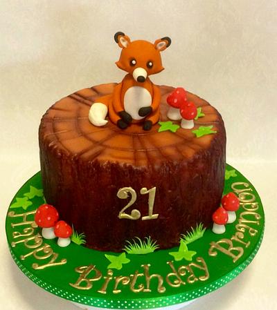 Brandon's Fox - Cake by Cakes by Deborah