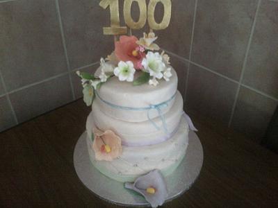 Floral Birthday Cake - Cake by ENGELA