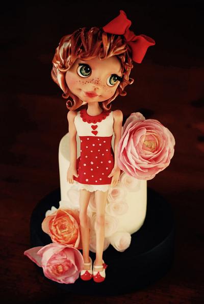 Wafer paper flower - Cake by VictoriaBean