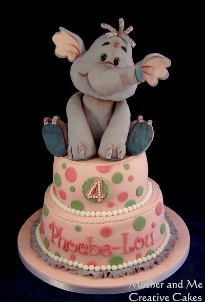 Cute Elephant - Cake by Mother and Me Creative Cakes