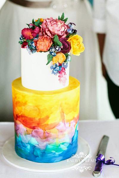 Tropical Wedding Cake - Cake by Raewyn Read Cake Design