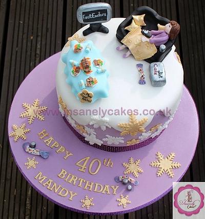 Bespoke 40th celebration cake - Cake by InsanelyCakes