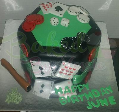 poker cake - Cake by Baked By Yessie