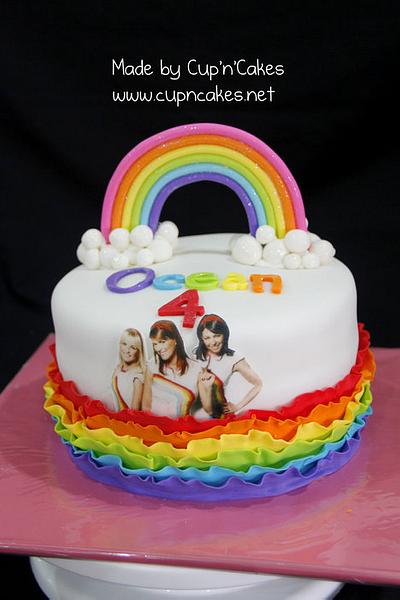 Rainbow cake K3 - Cake by Cup'n'Cakes