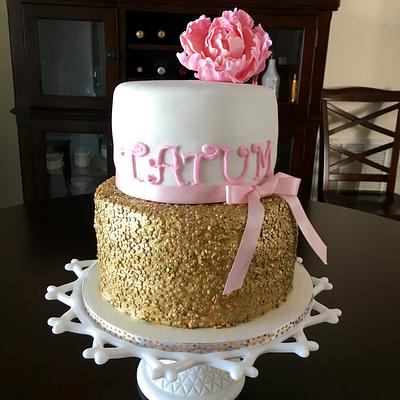 Gold glitter cake - Cake by Sweet Confections by Karen
