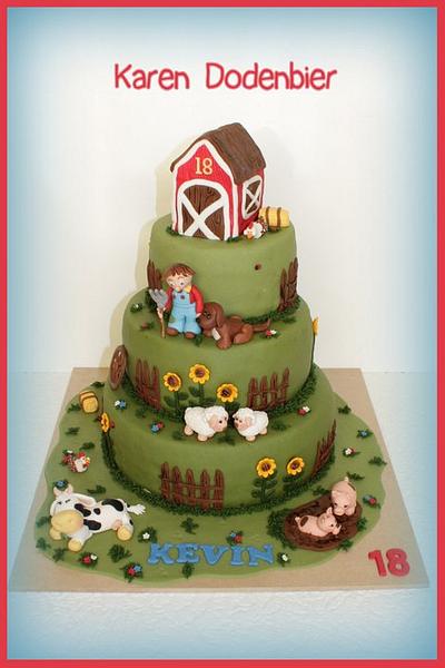 On The Farm! - Cake by Karen Dodenbier