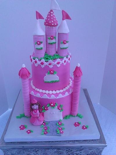 My first Princess Castle.  - Cake by K Blake Jordan