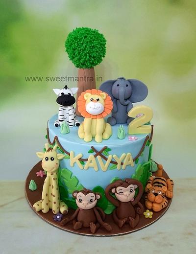 Jungle Monkey cake - Cake by Sweet Mantra Homemade Customized Cakes Pune