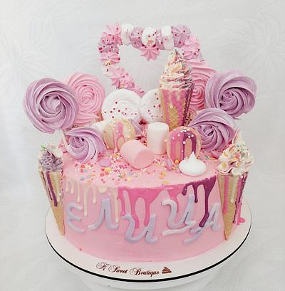 Pink candy sweet cake - Cake by Kristina Mineva