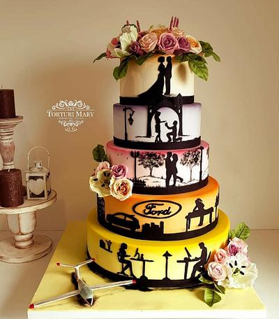 Wedding cake. - Cake by Torturi Mary