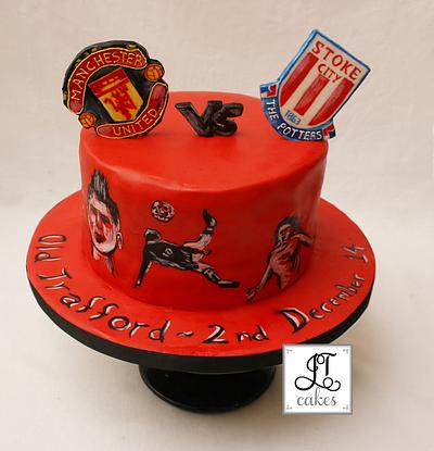 Manchester United cake. - Cake by JT Cakes