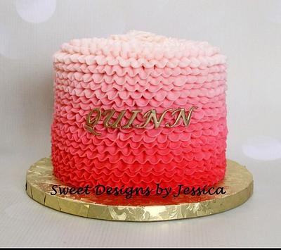Quinn's 1st - Cake by SweetdesignsbyJesica