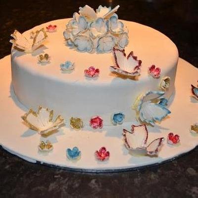 butterflies - Cake by Vicky