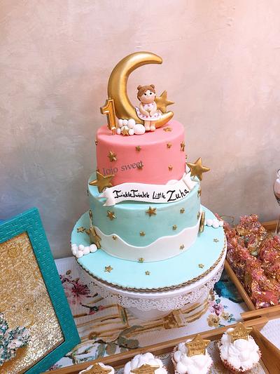 twinkle twinkle little star Cake and cupcakes  - Cake by Jojosweet
