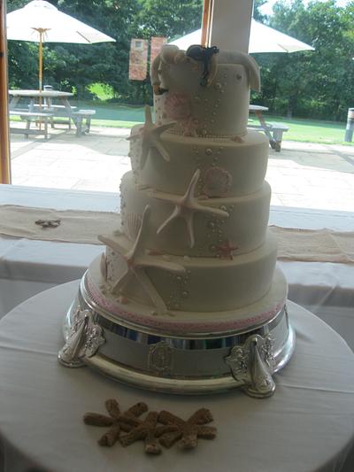 starfish wedding cakes - Cake by jen lofthouse