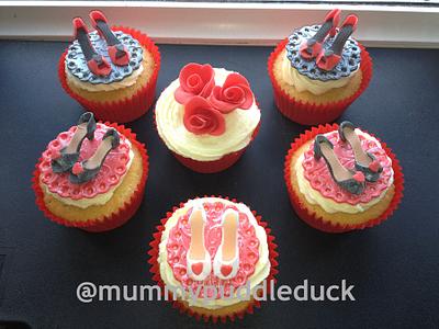 Shoe cupcakes  - Cake by Mummypuddleduck