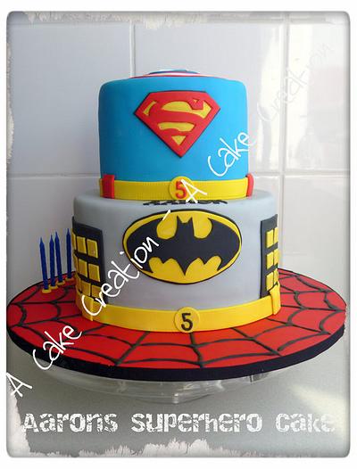 Aarons super hero cake - Cake by A Cake Creation