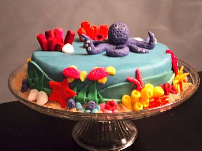 Coral Reef Cake - Cake by Elisa's Sweet Cakes