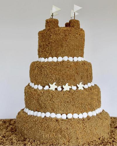 Seaside Wedding Cake - Cake by Sugar by Rachel