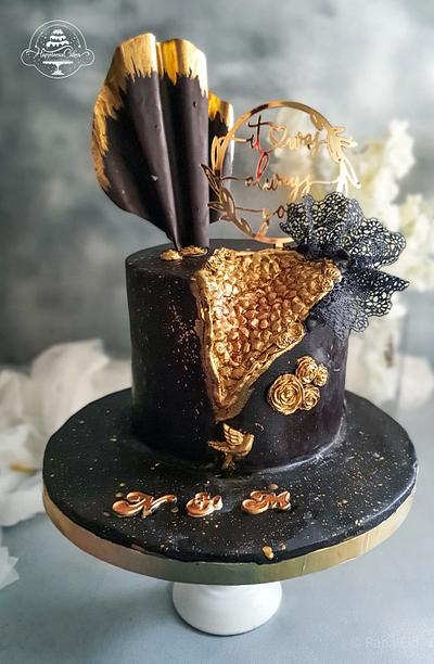 Engagement cake - Cake by Rana Eid