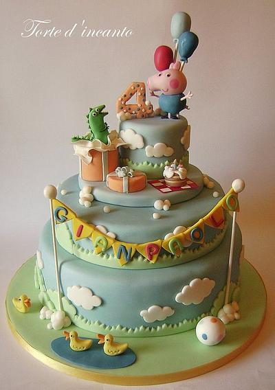 George Pig Cake - Cake by Torte d'incanto - Ramona Elle