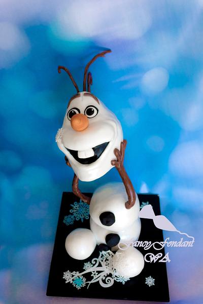 His Olaf his head! - Cake by Fancy Fondant WA