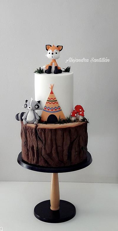 Pastel animalitos del Bosque😊 - Cake by Alejandra Santillán