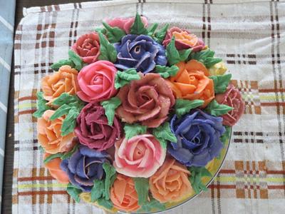 «Rose cake» - Cake by silvia ferrada colman