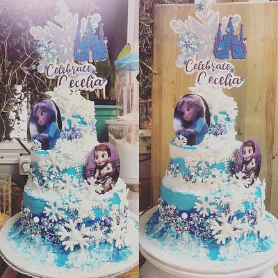 Frozen theme Baby Shower Cake - Cake by Kelly