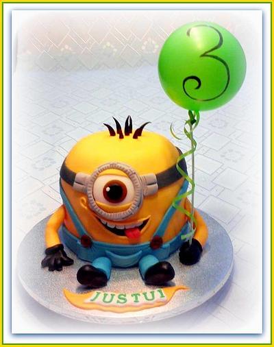 Minion with baloon  - Cake by Divia
