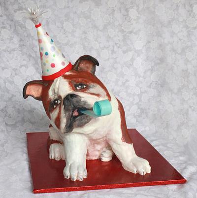 Bulldog party lover - Cake by Artym 