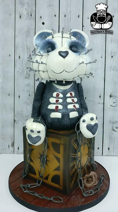 Hellraiser pinhead bear - Cake by Henrique Antunes - Henrique's Cakes