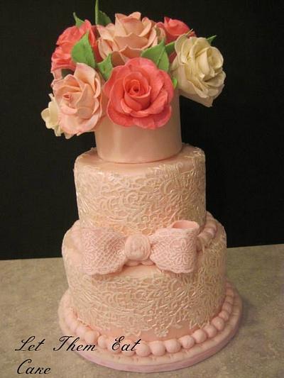pink lace - Cake by Claire North