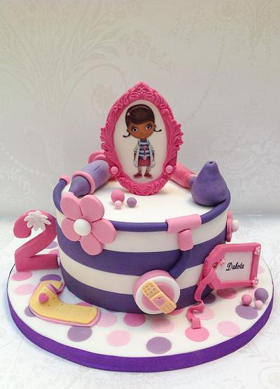 Doc McStuffin themed birthday cake - Cake by Samantha's Cake Design