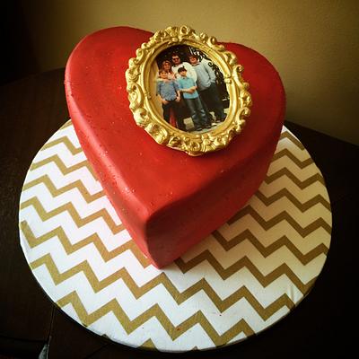 Topsy heart  - Cake by The Sweet Duchess 