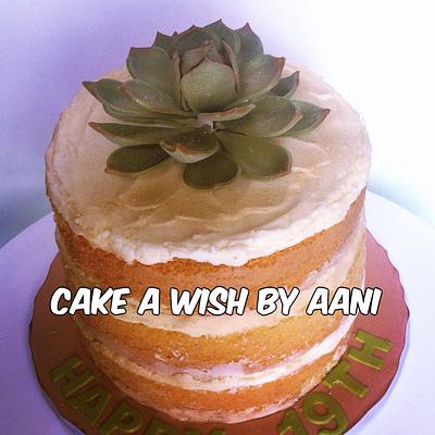Succulent flower  - Cake by Aani