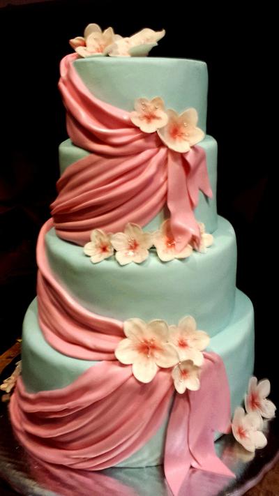 Cherry blossom cake - Cake by Valevdldulcecreacion