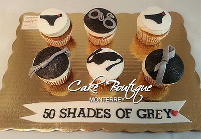 50 Shades of Grey Cupcakes - Cake by Cake Boutique Monterrey