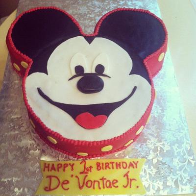 Mickey Mouse Birthday Cake - Cake by Michelle Allen