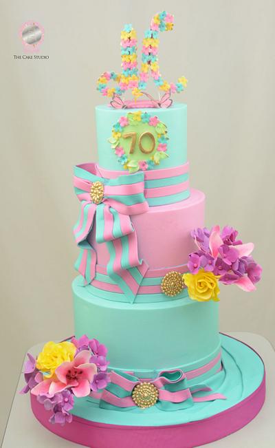 70th Birthday Cake - Cake by Sugarpixy