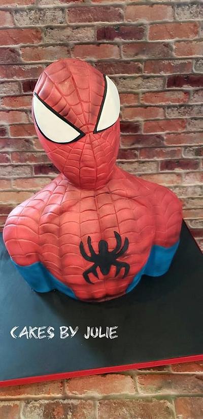 Spiderman Bust Cake - Cake by Cakes By Julie
