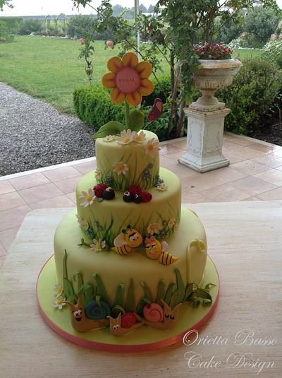 A garden on a cake - Cake by Orietta Basso