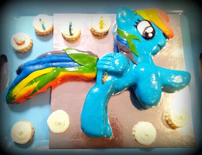 Rainbow Dash 2D - Cake by Anyada
