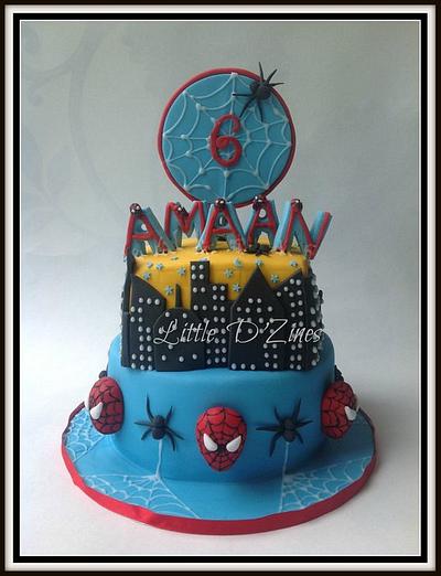 Spiderman and his web !! - Cake by LittleDzines