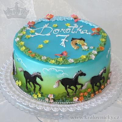 Black horses - Cake by Eva Kralova