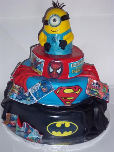 Superhero cake - Cake by femmebrulee