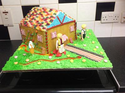 Hansel n gretel gingerbread house theme - Cake by Emma constant