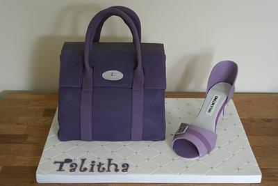 Handbag and Shoe Cake - Cake by Cake & Crumbles(Emma Foster)