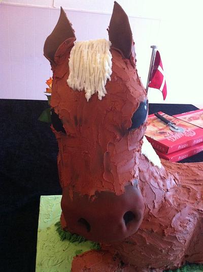 Horse in 3D - Cake by Mette