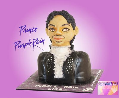 PRINCE - PURPLE RAIN BUST CAKE - Cake by Super Fun Cakes & More (Katherina Perez)